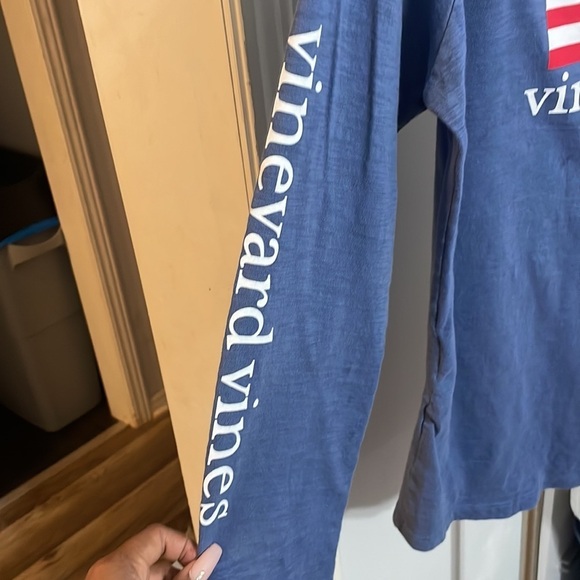 Vineyard Vines Long Sleeve blue USA shirt size S - Picture 4 of 5
